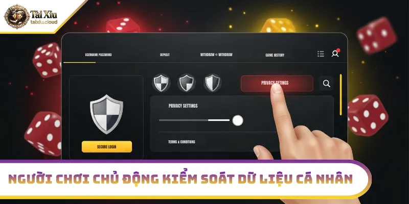 Quyền kiểm soát thông tin cá nhân của khách hàng tại tài xỉu online